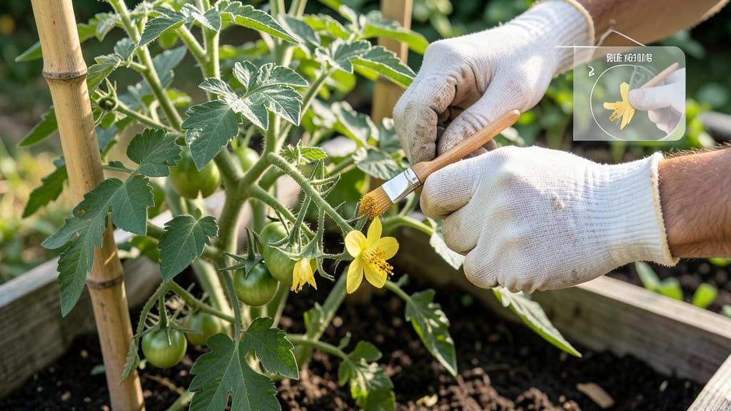 How to Manually Pollinate Tomato Plants: Gentle Brush Method for Bigger Harvests