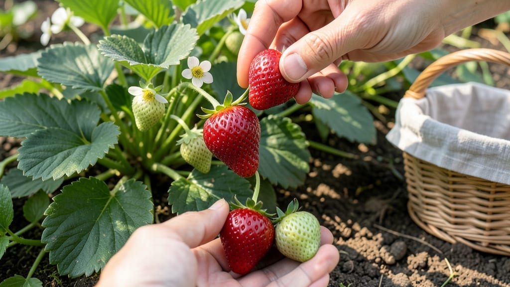 How to Know When Strawberries Are Ready to Pick: 3 Simple Color, Smell, and Texture Checks